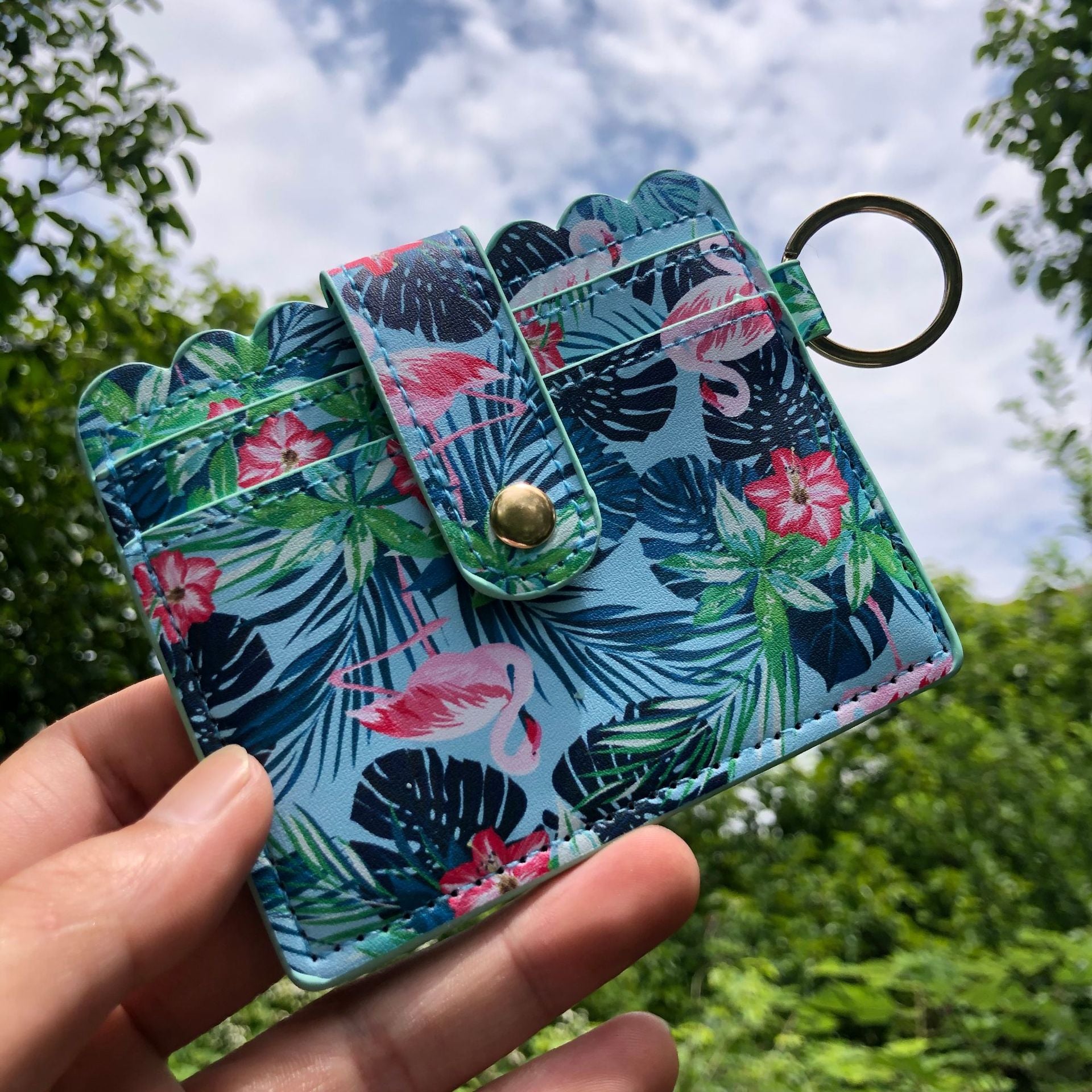 Venta al por mayor Llavero del titular de la tarjeta de la PU